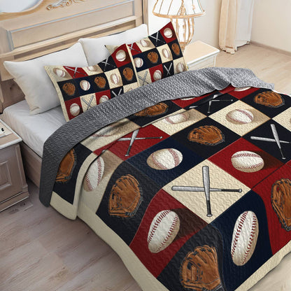 Shineful All Season Quilt 3-Piece Set Home Run