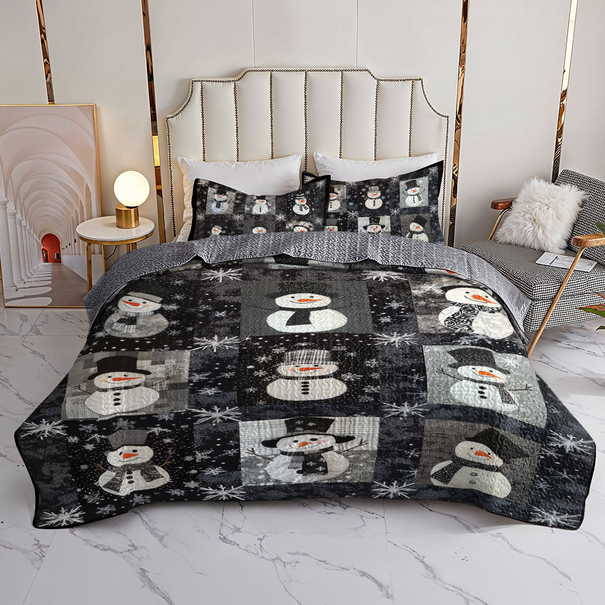 Shineful All Season Quilt 3-Piece Set Frosty Nights