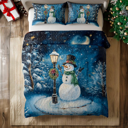 Shineful All Season Quilt 3-Piece Frosty Night