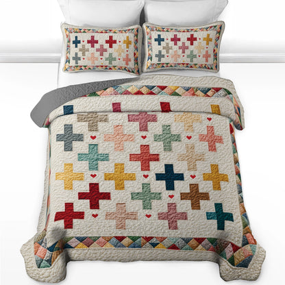 Shineful All Season Quilt 3-Piece Set Classic Patchwork