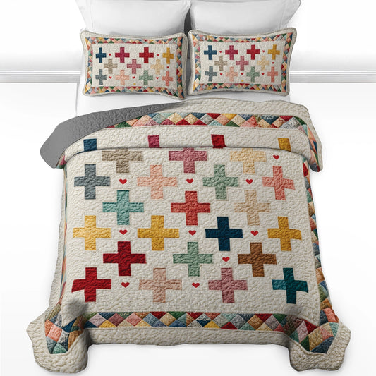 Shineful All Season Quilt 3-Piece Set Classic Patchwork