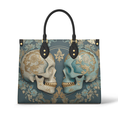Shineful Leather Bag Echoes in Blue & Bone