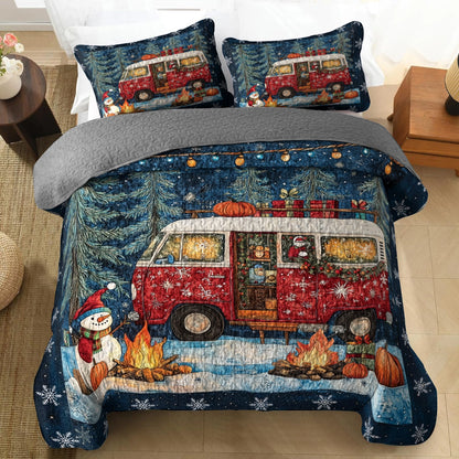 Shineful All Season Quilt 3-Piece Set - Holiday Camper Dreams