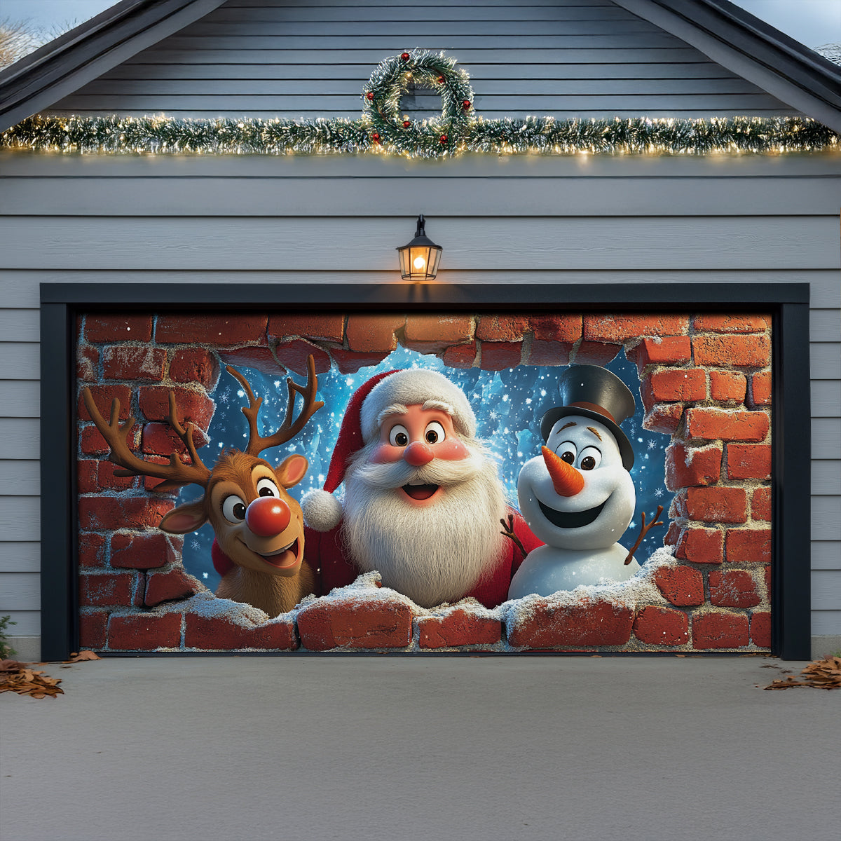 Shineful Garage Door Banner Decoration Christmas Fun