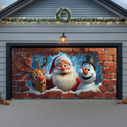 Shineful Garage Door Banner Decoration Christmas Fun