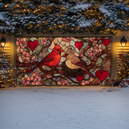 Shineful Garage Door Banner Decoration Cardinal Blessing Art