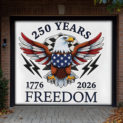 Shineful Garage Door Banner Decoration Born Free, Still Free