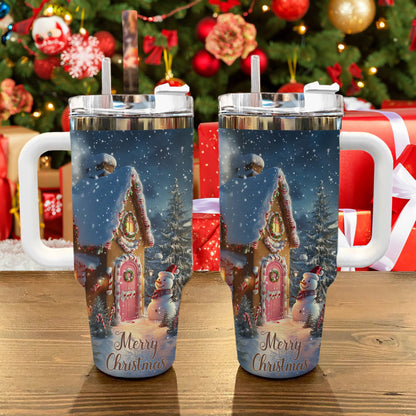 Shineful Tumbler Gingerbread House