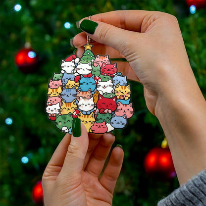 Shineful 2D Acrylic Ornament Cuteness Overload Cats Christmas