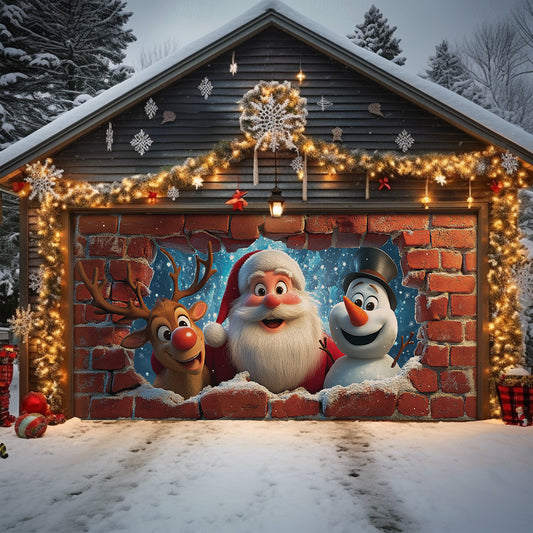 Shineful Garage Door Banner Decoration Christmas Fun