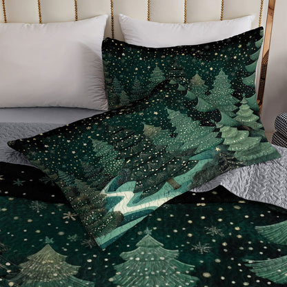 Shineful All Season Quilt 3-Piece Serene Winter