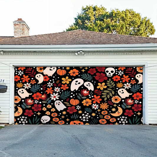 Shineful Garage Door Banner Decoration - Spooky Chic
