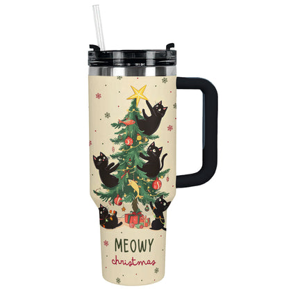 Shineful Tumbler Meowy Christmas