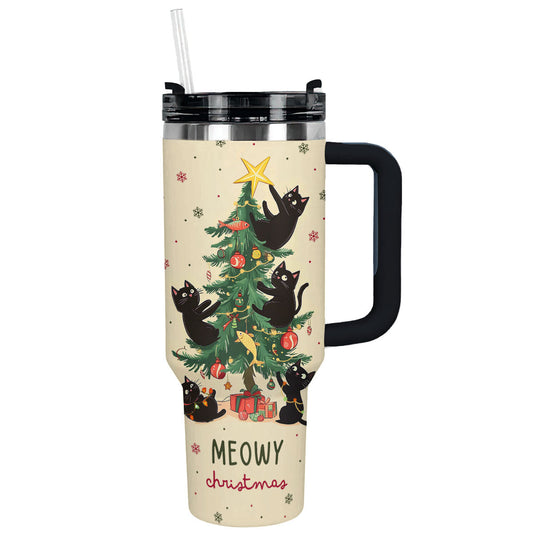 Shineful Tumbler Meowy Christmas