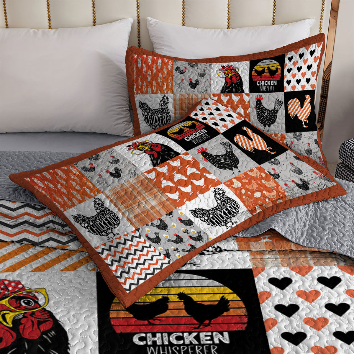 Shineful All Season Quilt 3-Piece Set Chicken Whisperer