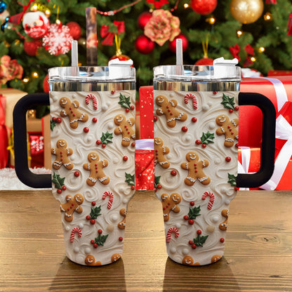 Shineful Glossy Tumbler Gingerbread Man