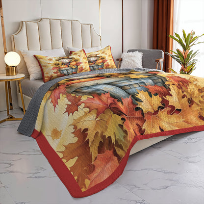 Shineful All Season Quilt 3-Piece Set Cute Scarecrow