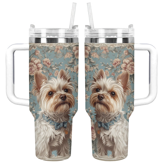 Shineful Tumbler Royal Yorkie Elegance