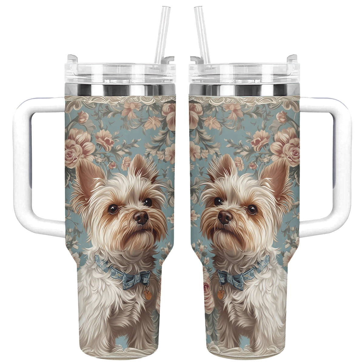 Shineful Tumbler Royal Yorkie Elegance