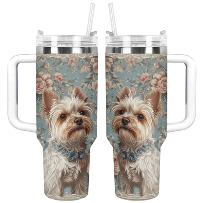 Shineful Tumbler Royal Yorkie Elegance