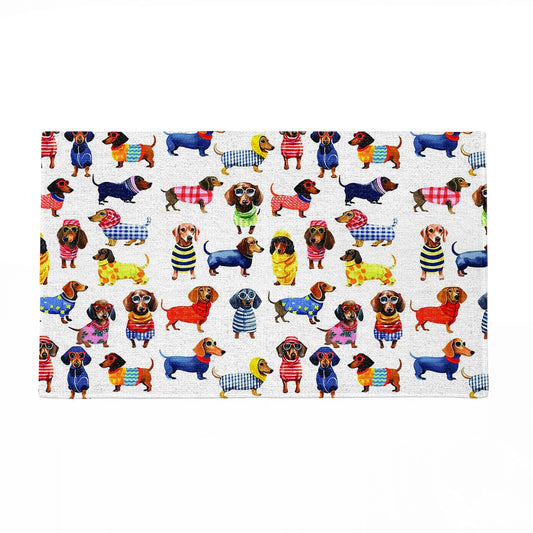 Shineful Ultra-Thin Non Skid Floor Mat, Kitchen Rugs Dachshund Amazing Stylish