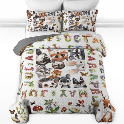 Shineful All Season Quilt 3-Piece Set 12 Months Of Woodland Magic