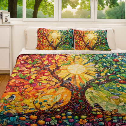 Shineful All Season Quilt 3-Piece Set Nature's Harmony