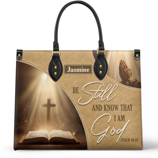 Shineful Leather Bag Personalized Golden Stillness