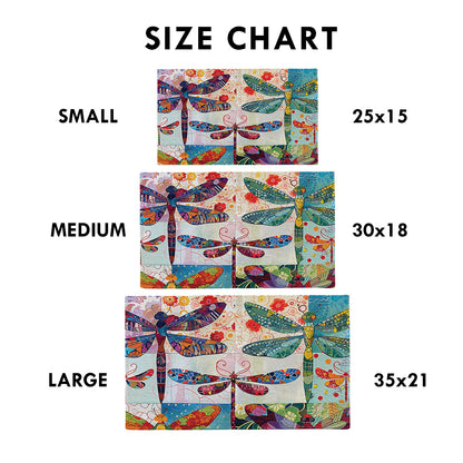 Shineful Dragonfly Harmony Ultra-Thin Non Skid Floor Mat, Kitchen Rugs