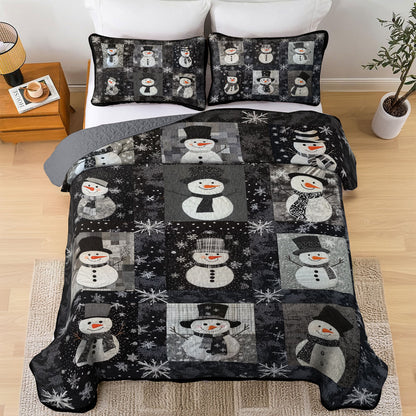 Shineful All Season Quilt 3-Piece Set Frosty Nights