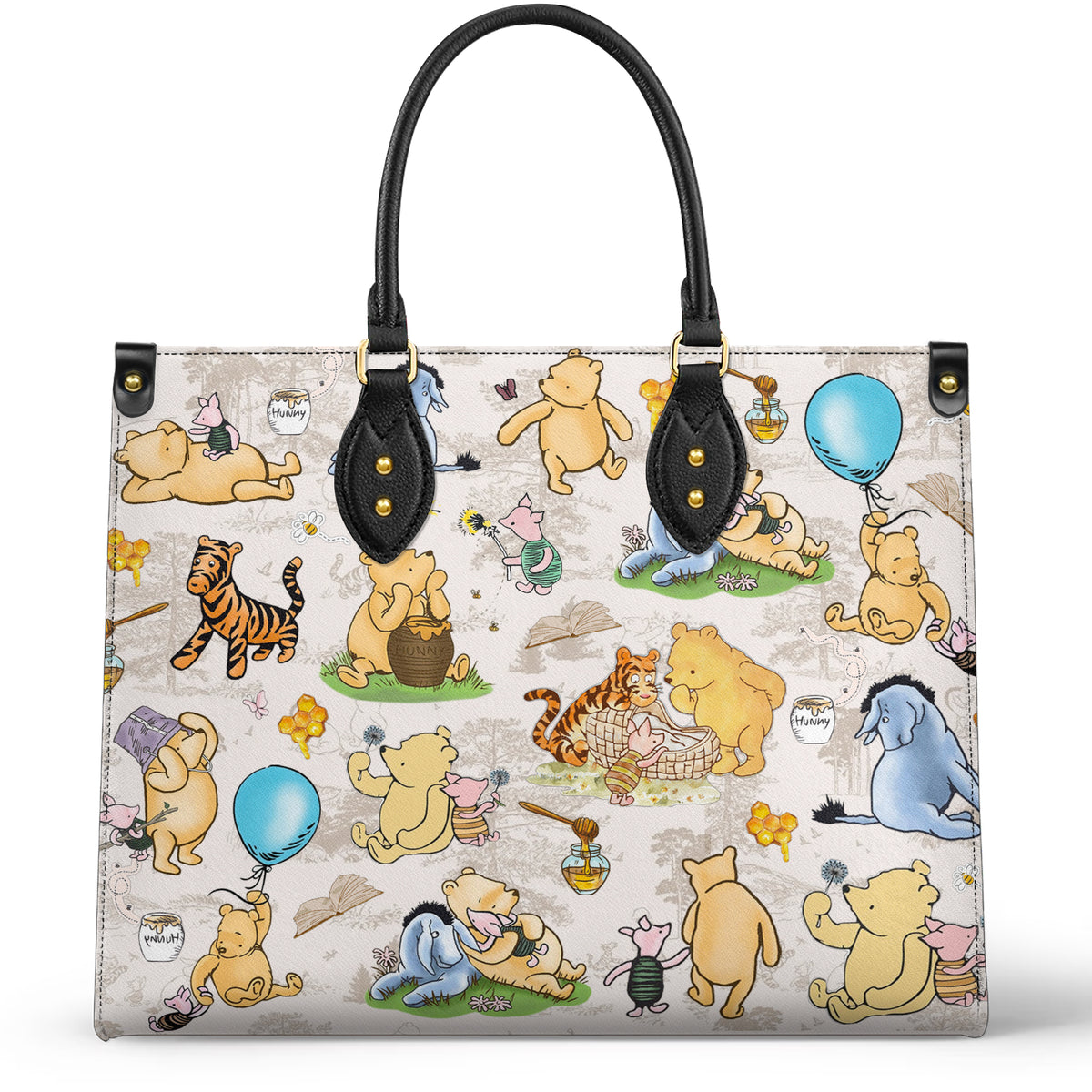 Shineful Leather Bag Pooh Friends