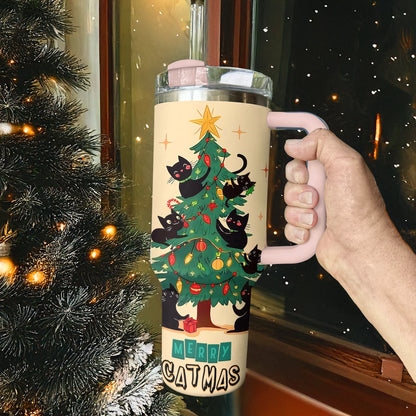 Shineful Tumbler Christmas Purrfect Merry Catmas