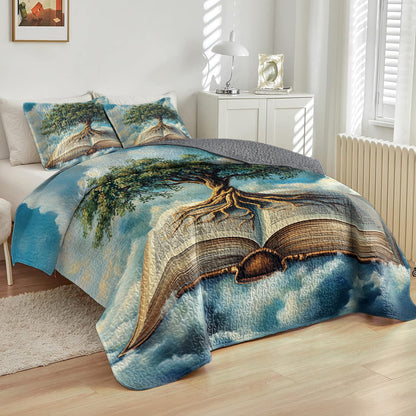 Shineful All Season Quilt 3-Piece Set Tree of Knowledge