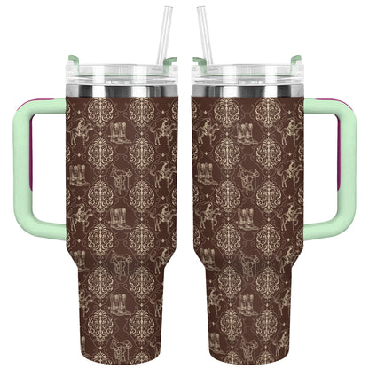 Shineful Tumbler Western Scroll