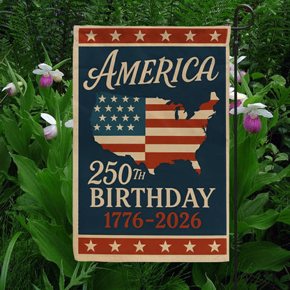 Shineful Gargen Flag 12" x 18" - Celebrating 250 Years of America