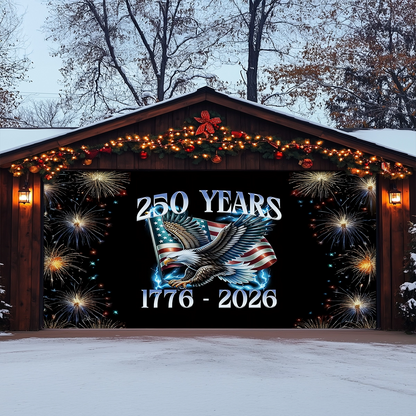 Shineful Garage Door Banner Decoration America Unleashed