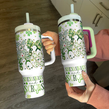 Shineful Tumbler Scrubs & Shamrocks