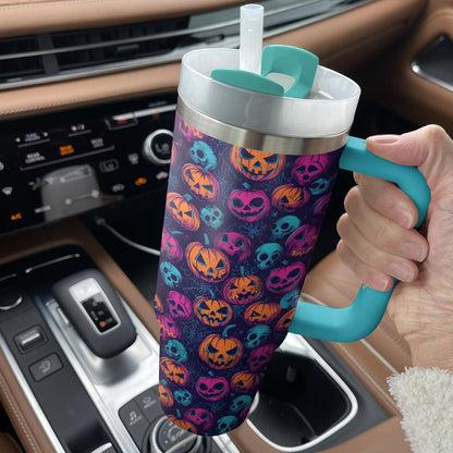 Shineful Tumbler Neon Jack-O-Lantern Glow