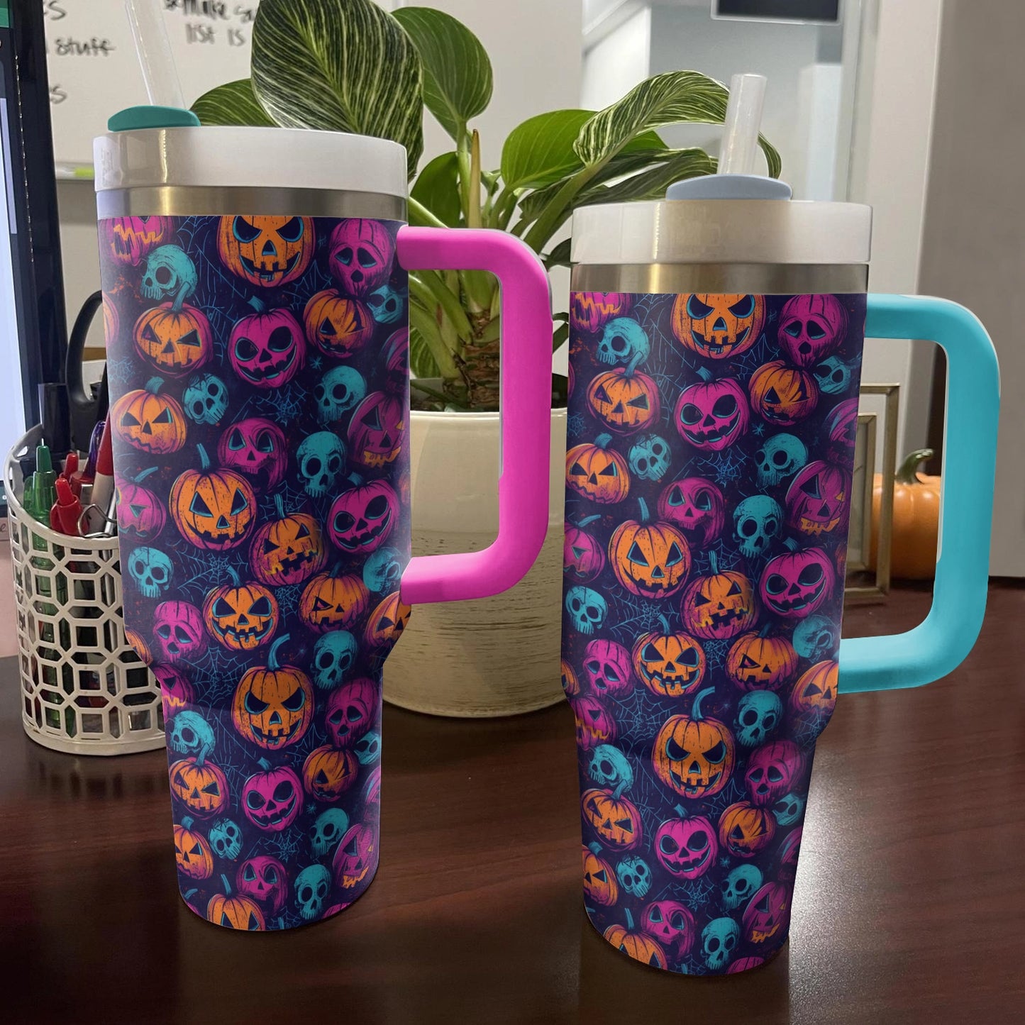 Shineful Tumbler Neon Jack-O-Lantern Glow