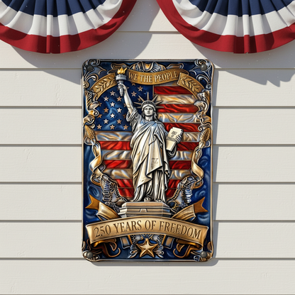 Shineful Freedom Honor Metal Sign