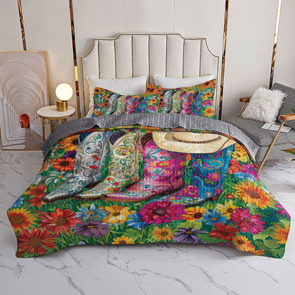 Shineful All Season Quilt 3-Piece Blossom Boots