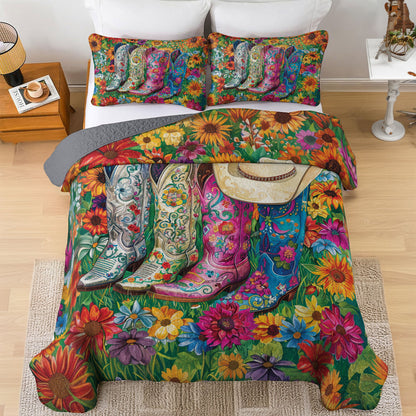 Shineful All Season Quilt 3-Piece Blossom Boots