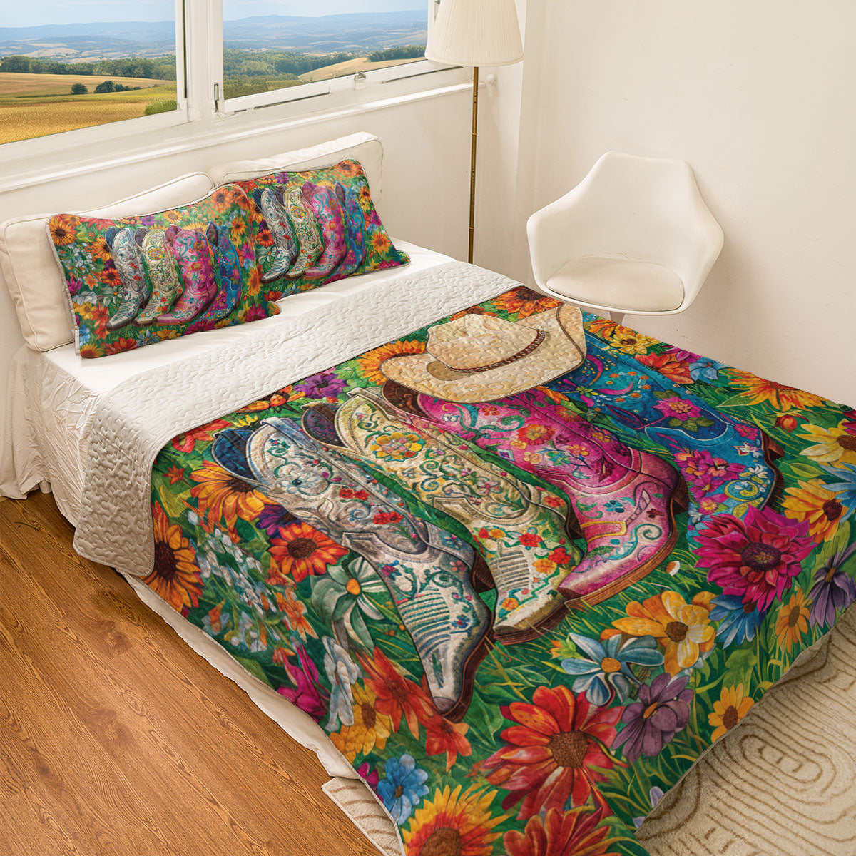 Shineful All Season Quilt 3-Piece Blossom Boots