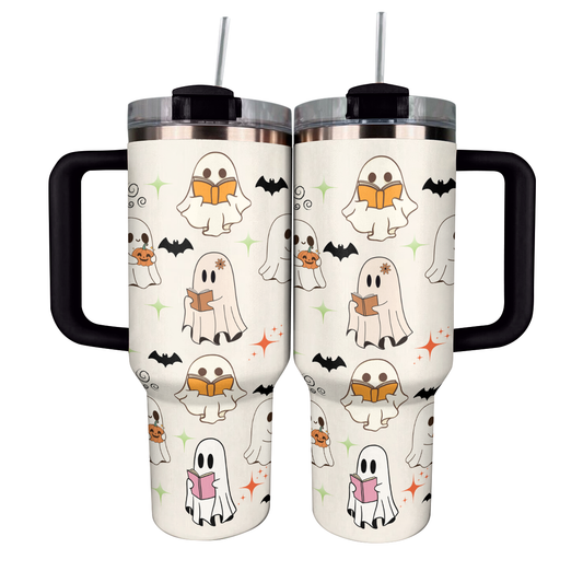 Shineful Tumbler book-loving ghost