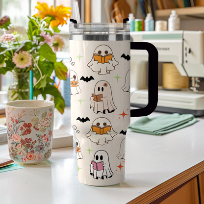 Shineful Tumbler book-loving ghost