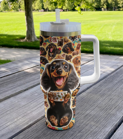 Shineful Tumbler Cute Sticker Dachshund