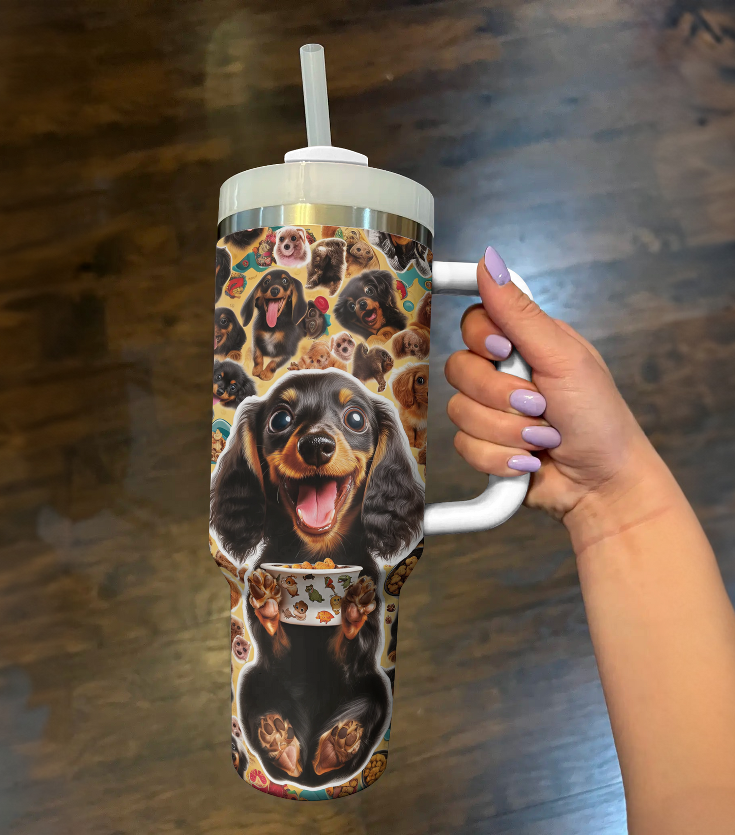 Shineful Tumbler Cute Sticker Dachshund