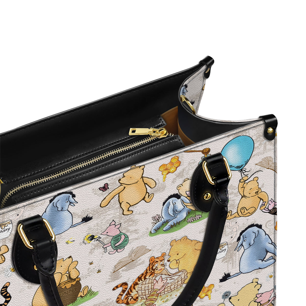 Shineful Leather Bag Pooh Friends