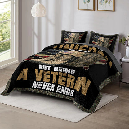 Shineful All Season Quilt 3-Piece Set - Veteran's Valor