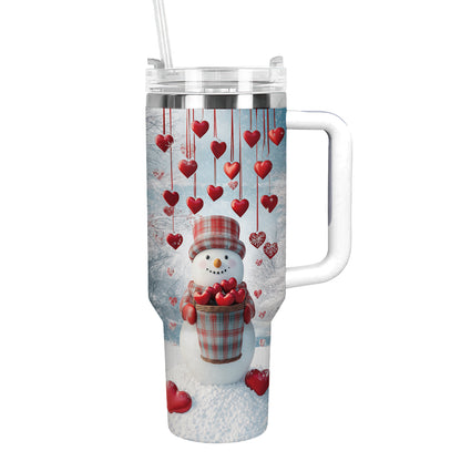 Shineful Tumbler Heartfelt Snowman